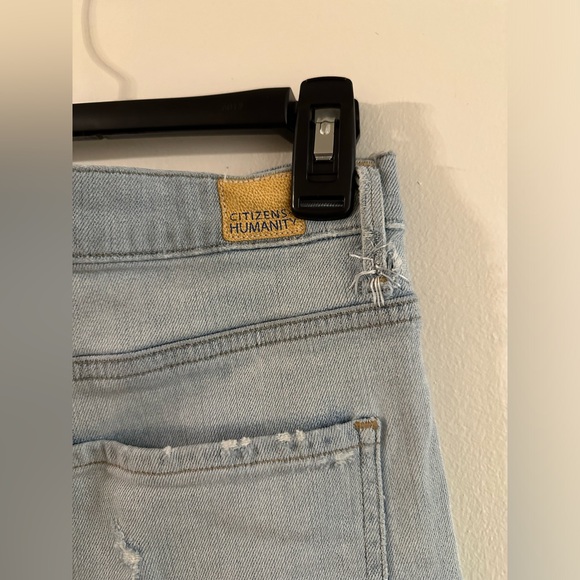 Distressed/Repaired Citizens of Humanity Fleetwood Flared Jeans - Picture 9 of 14